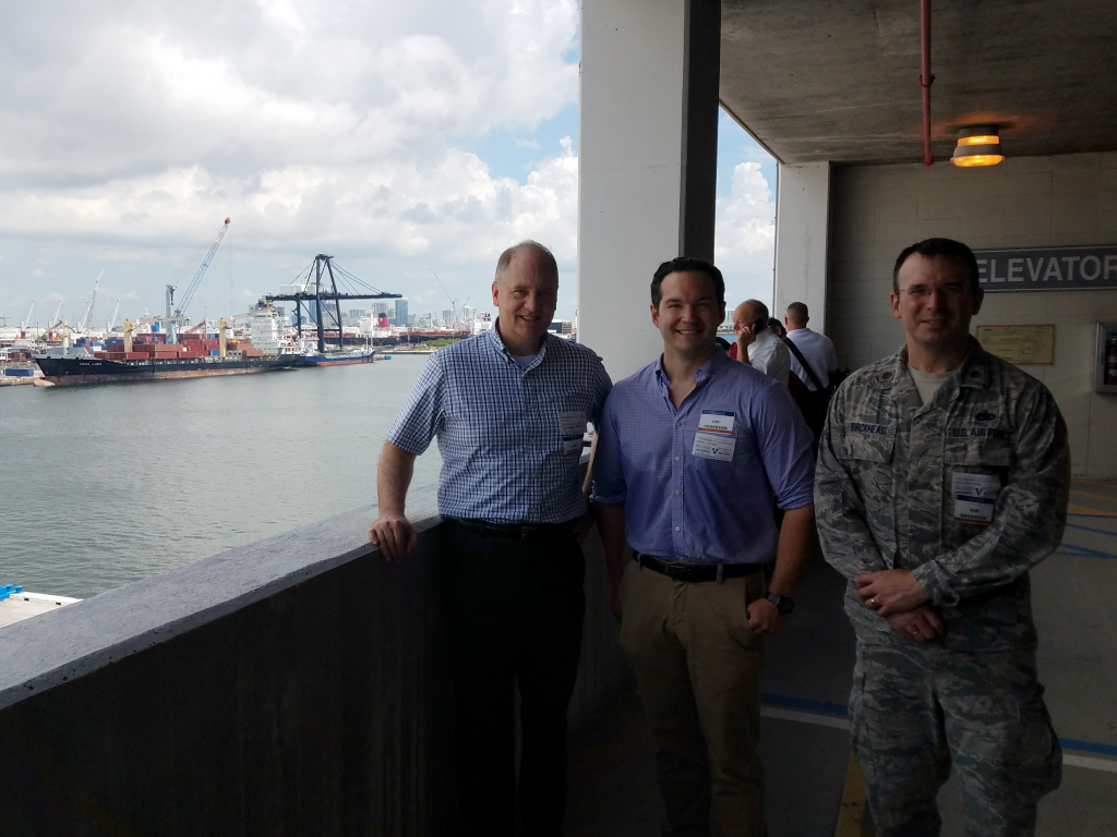 Port Resilience team members collaborating on port security solutions